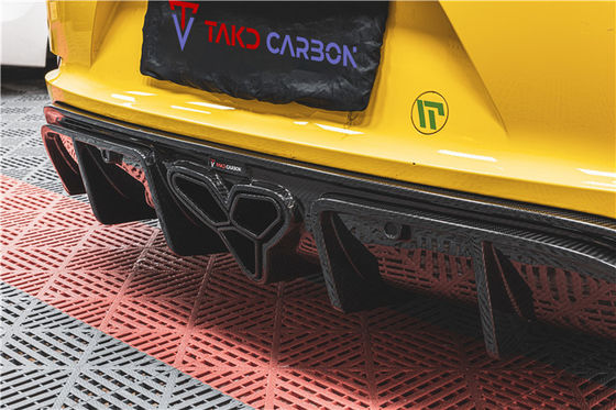 For Porsche 718 Boxster Cayman Body Kit Carbon Fiber Material 718 Carbon Fiber Rear Diffuser EVO Style 718 Carbon Fiber Body Kit