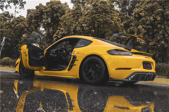 For Porsche 718 Boxster Cayman Body Kit Carbon Fiber Material 718 Carbon Fiber Rear Diffuser EVO Style 718 Carbon Fiber Body Kit
