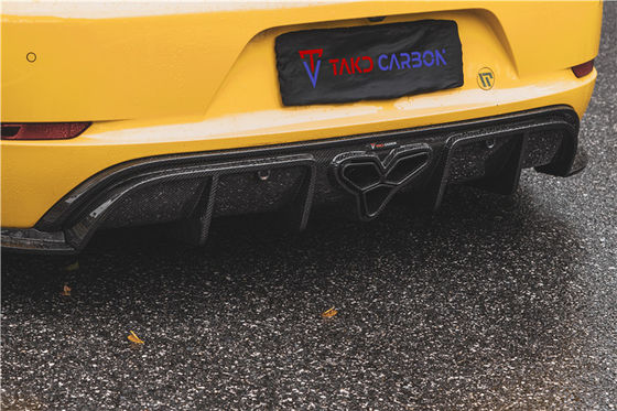 For Porsche 718 Boxster Cayman Body Kit Carbon Fiber Material 718 Carbon Fiber Rear Diffuser EVO Style 718 Carbon Fiber Body Kit