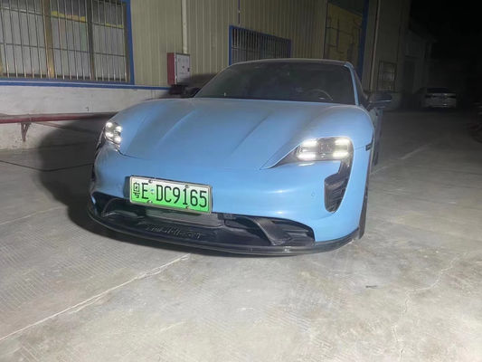 For Porsche Taycan Carbon Fibre Body Kit Taycan Upgrade Tech Style Carbon Fiber Front Lip Diffuser Spoiler Side Skirt Body Kit