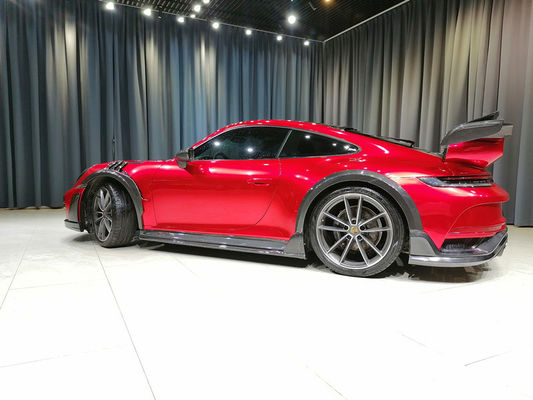 Auto Parts for Porsche 911 992 Body Kit 911 992 Turbo  Upgraded Techart Style Front and Rear Bumper Cover Body Kit
