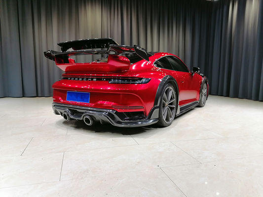 Auto Parts for Porsche 911 992 Body Kit 911 992 Turbo  Upgraded Techart Style Front and Rear Bumper Cover Body Kit