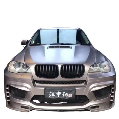 For BMW E70 E71 X5 Body Kit  FPR Material  X5 E70 E71 Upgrade PD Style Front and Rear Bumpers Wide Bodyki