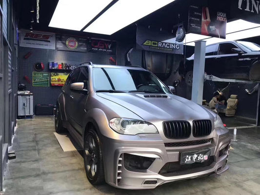 For BMW E70 E71 X5 Body Kit  FPR Material  X5 E70 E71 Upgrade PD Style Front and Rear Bumpers Wide Bodyki