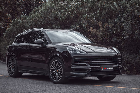 Auto Parts  for Porsche Cayenne  Fiber Body Kit  Cayenne Carbon Fiber Front Spreader Spoiler