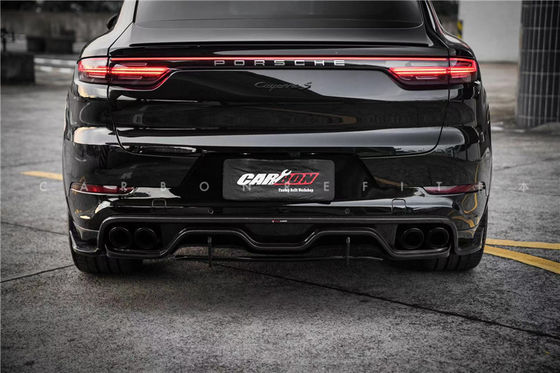 Auto Parts  for Porsche Cayenne  Fiber Body Kit  Cayenne Carbon Fiber Front Spreader Spoiler