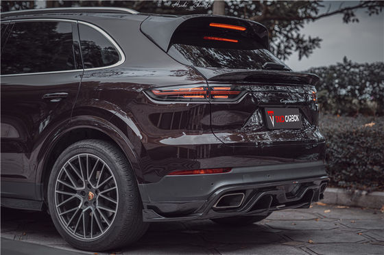 Auto Parts  for Porsche Cayenne  Fiber Body Kit  Cayenne Carbon Fiber Front Spreader Spoiler