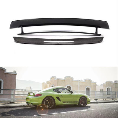 Auto Parts for Porsche 987 Carbon Fiber Spoiler  987 Upgraded Cayman R Style Tail Spoiler 987 Body Kit