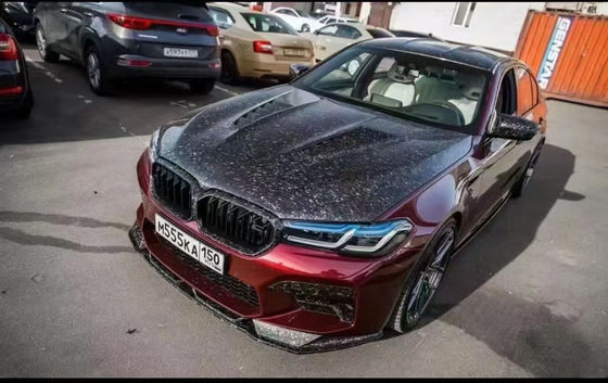 For BMW 5 Series G30 G38 F90 Carbon Fiber  Machine Cover G30 G38 F90 Dry Carbon Fiber Engine Hatch Cover