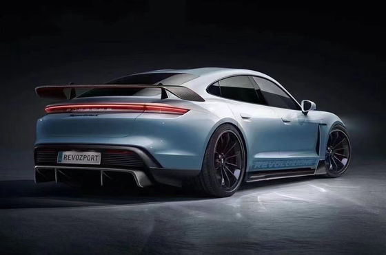 Auto Parts for Porsche Taycan Carbon Fiber Body Kit TAYCAN Upgrade REVOZPORT Style Front Shovel Diffuser Spoiler Body Kit