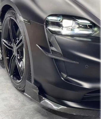Auto Parts for Porsche Taycan Carbon Fiber Body Kit TAYCAN Upgrade REVOZPORT Style Front Shovel Diffuser Spoiler Body Kit
