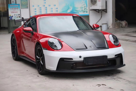 PP Plastic Material Body Kit for Porsche911  992 992 Upgraded GT3 Style Front and Rear Bumper Side Skirt Spoiler Hood Body Kit
