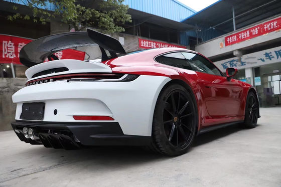 PP Plastic Material Body Kit for Porsche911  992 992 Upgraded GT3 Style Front and Rear Bumper Side Skirt Spoiler Hood Body Kit