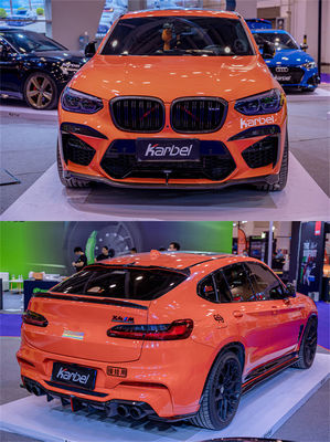 Auto Parts for BMW X4M Carbon Fibre Body Kit X4M Carbon Fiber Front Scoop Diffuser Spoiler Hood Body Kit