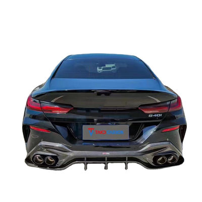 Auto Parts for BMW 8 Series G14 G15 G16 840i Carbon Fiber Body Kit 840i  Carbon Fiber Front Scoop Diffused Spoiler Side Skirt