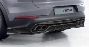 For Porsche Cayenne Carbon Fiber Body Kit Cayenne Carbon Fiber Front Lip Diffuser Spoiler Top Wing Hood Side Skirt
