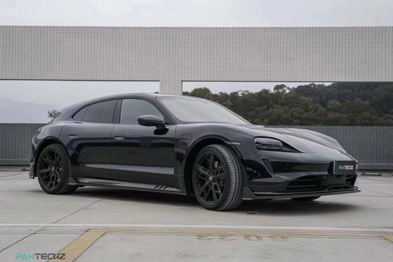 Dry Carbon Fiber Carbon Fibre Body Kit for Porsche Taycan Taycan Upgrade PAKTECHZ Style Front Shovel Diffuser Spoiler Body Kit