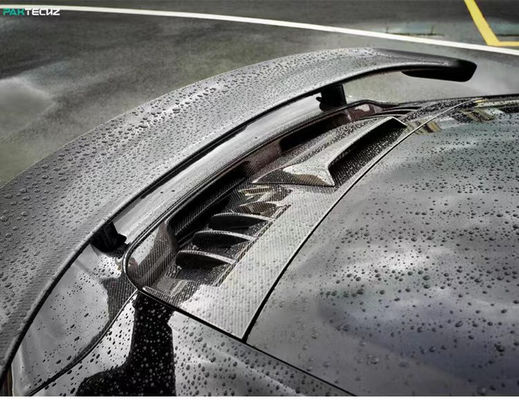 For Porsche 992 Turbo Carbon Fiber Spoiler 992 Turbo Upgrade Paktechz Style Carbon Fiber Tail Cover Spoiler