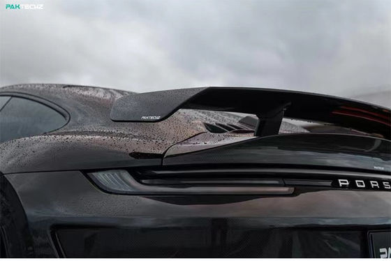 For Porsche 992 Turbo Carbon Fiber Spoiler 992 Turbo Upgrade Paktechz Style Carbon Fiber Tail Cover Spoiler
