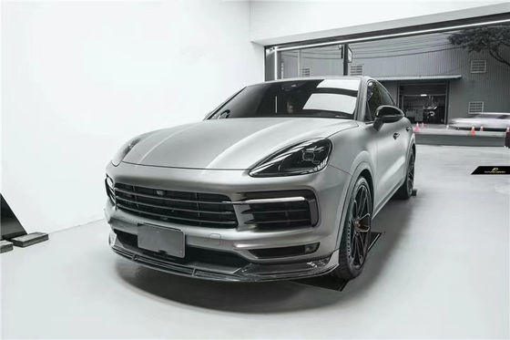 For Porsche Cayenne Coupe Carbon Fiber Body Kit  Cayenne Coupe Upgraded FD-style Carbon Fiber Front Lip Diffuser Body Kit