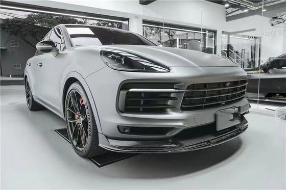 For Porsche Cayenne Coupe Carbon Fiber Body Kit  Cayenne Coupe Upgraded FD-style Carbon Fiber Front Lip Diffuser Body Kit