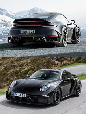 For Porsche 992 Carbon Fiber Spoiler 992 Upgraded BS Style Carbon Fiber Spoiler Tail Fins