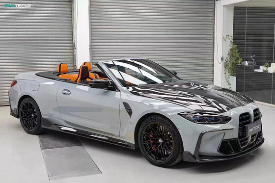 For BMW G80 G82M3 M4 Carbon Fiber Body Kit G80 G82M3 M4 Upgraded Paktechz Style Front Lip Diffuser Spoiler Hood