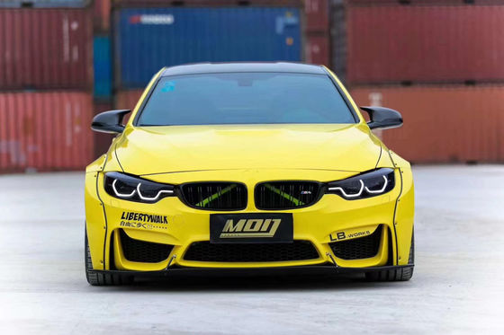 LB Wide-body Kit for BMW M4 F82 Wide-body Kit M4 F82 Upgraded LB Style Front Lip Diffuser Spoiler Carbon Fiber Body Kit
