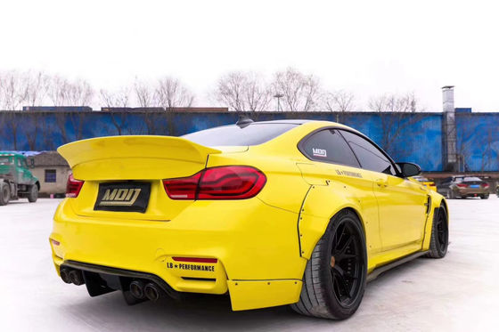 LB Wide-body Kit for BMW M4 F82 Wide-body Kit M4 F82 Upgraded LB Style Front Lip Diffuser Spoiler Carbon Fiber Body Kit