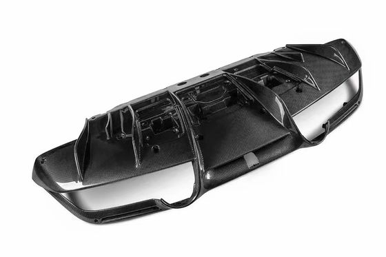 For BMW X6M F96 Carbon Fiber Body Kit  X6M F96 Upgrades the AE Style Carbon Fiber Front Lip Diffuser Spoiler