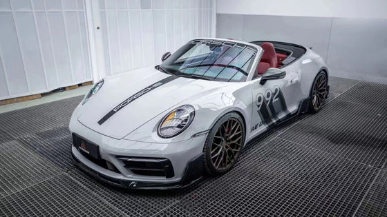For Porsche 992s Carbon Fiber Body Kit 992s AE Style Dry Carbon Fiber Front Lip Diffuser Spoiler Side Skirt