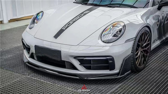 For Porsche 992s Carbon Fiber Body Kit 992s AE Style Dry Carbon Fiber Front Lip Diffuser Spoiler Side Skirt