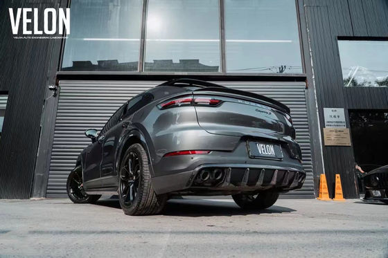 Replacement 2019 Porsche Cayenne Body Kit Side Skirts Dry Carbon Fiber Diffuser Spoiler