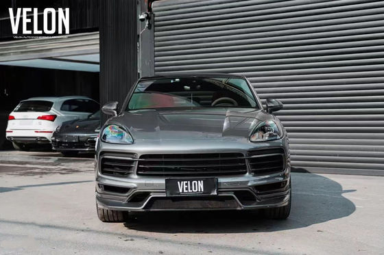 Replacement 2019 Porsche Cayenne Body Kit Side Skirts Dry Carbon Fiber Diffuser Spoiler