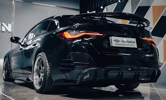 For BMW I4 Carbon Fiber Body Kit I4 Carbon Fiber Front Lip Diffuser Spoiler Side Skirt Hood I4 Body Kit
