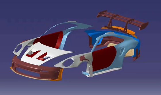 992 Porsche Body Kit GT3RS Front And Rear Bumper Spoilers Hood Side