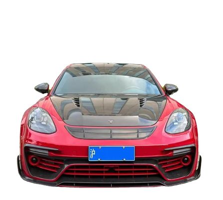 MSY Panamera 971 Body Kit Red Carbon Fiber Replace Front Bumper Spoiler Widebody Kit
