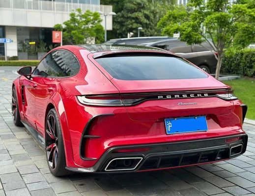 MSY Panamera 971 Body Kit Red Carbon Fiber Replace Front Bumper Spoiler Widebody Kit