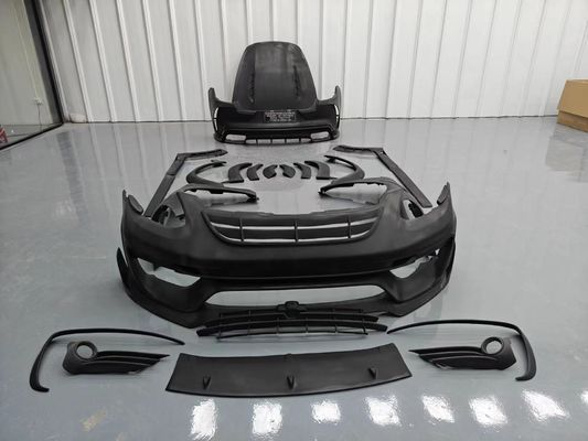 MSY Panamera 971 Body Kit Red Carbon Fiber Replace Front Bumper Spoiler Widebody Kit