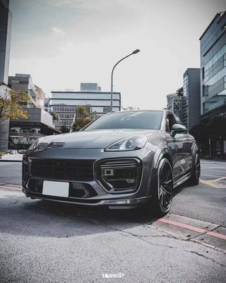Cayenne Porsche Body Kit Dry Carbon Fiber MTR Style Front Lip Diffuser