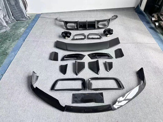 Repair Porsche 992 Body Kit BS Style Turbo Widebody Diffuser Spoiler Dry Carbon Fiber