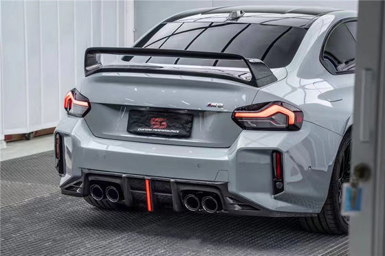 For BMW M2 G87 Carbon Fiber Body Kit M2 G87 Upgraded AE Style Carbon Fiber Front Lip Diffuser Spoiler Body Kit
