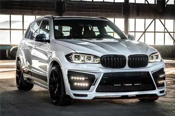 For BMW X5 X5M Wide-body Kit X5 X5M Upgraded RD Carbon Fiber Style Front and Rear Bumper Spoiler Hood Widebody Kit