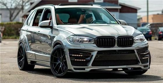 For BMW X5 X5M Wide-body Kit X5 X5M Upgraded RD Carbon Fiber Style Front and Rear Bumper Spoiler Hood Widebody Kit