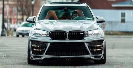 For BMW X5 X5M Wide-body Kit X5 X5M Upgraded RD Carbon Fiber Style Front and Rear Bumper Spoiler Hood Widebody Kit
