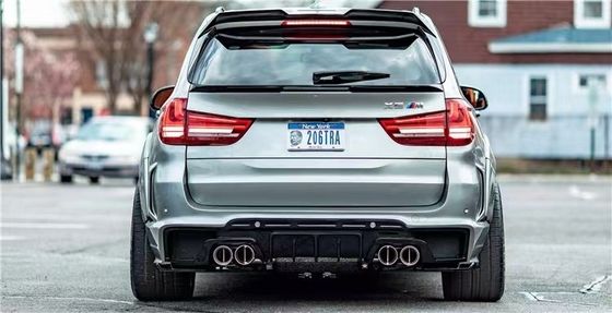 For BMW X5 X5M Wide-body Kit X5 X5M Upgraded RD Carbon Fiber Style Front and Rear Bumper Spoiler Hood Widebody Kit