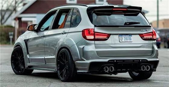 For BMW X5 X5M Wide-body Kit X5 X5M Upgraded RD Carbon Fiber Style Front and Rear Bumper Spoiler Hood Widebody Kit