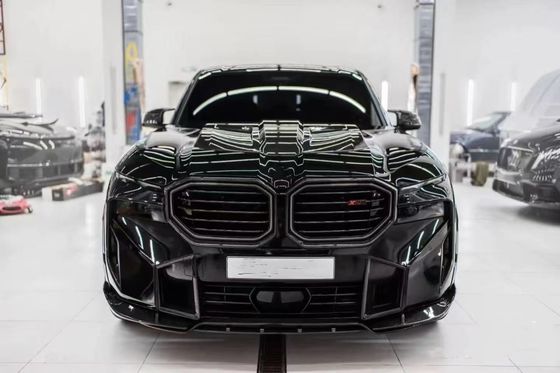 For BMW XM Carbon Fiber Widebody Kit XM Upgrades RNG-style Carbon Fiber Front Lip Diffuser Wheel Arch Spoiler Hood Wide Body
