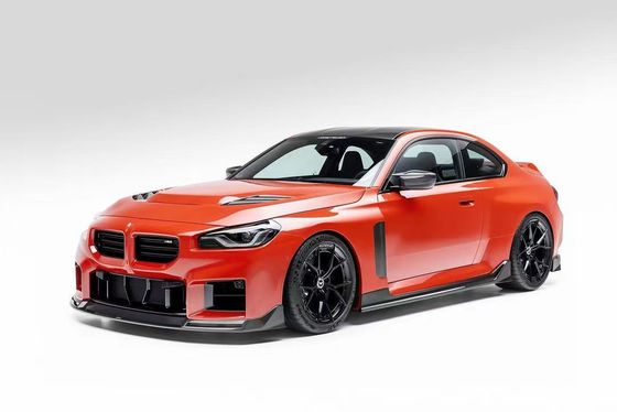 For BMW M2 Carbon Fiber Body Kit M2 Upgraded Vors-style Carbon Fiber Front Lip Diffuser Spoiler Hood Side Skirt
