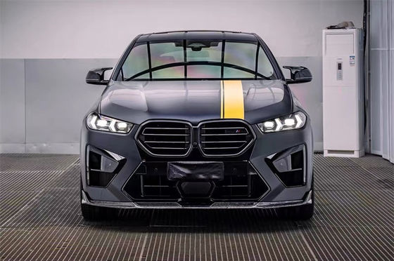 For BMW X5M X6M Carbon Fiber Body Kit X5M X6M Carbon Fiber Front Lip Diffuser Spoiler Side Skirt Hood
